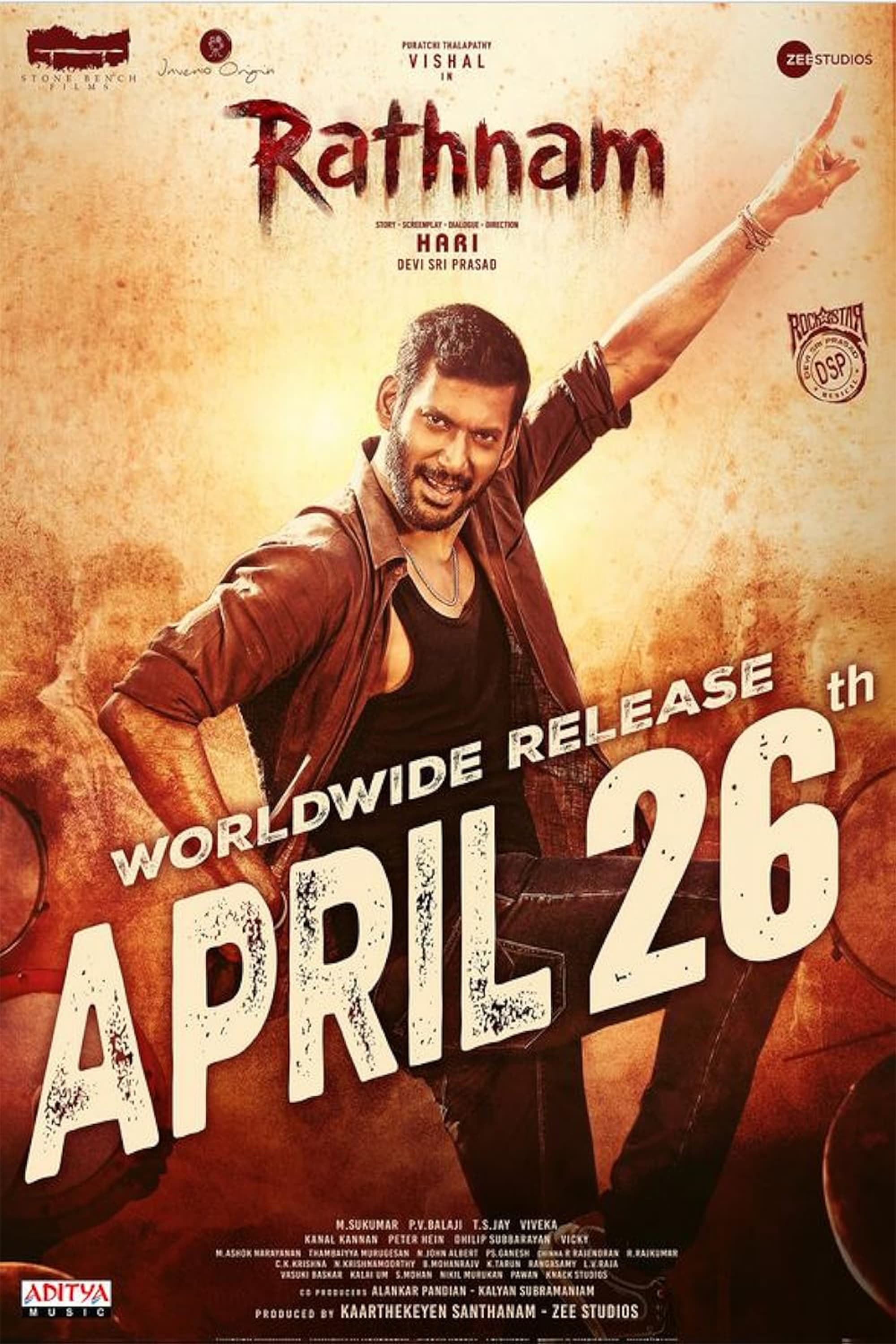 Rathnam Hindi Dubbed Movie Poster (2024)