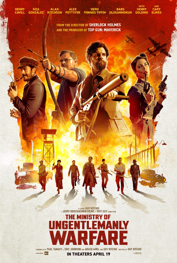 The Ministry of Ungentlemanly Warfare Hindi Dubbed Movie Poster (2024)