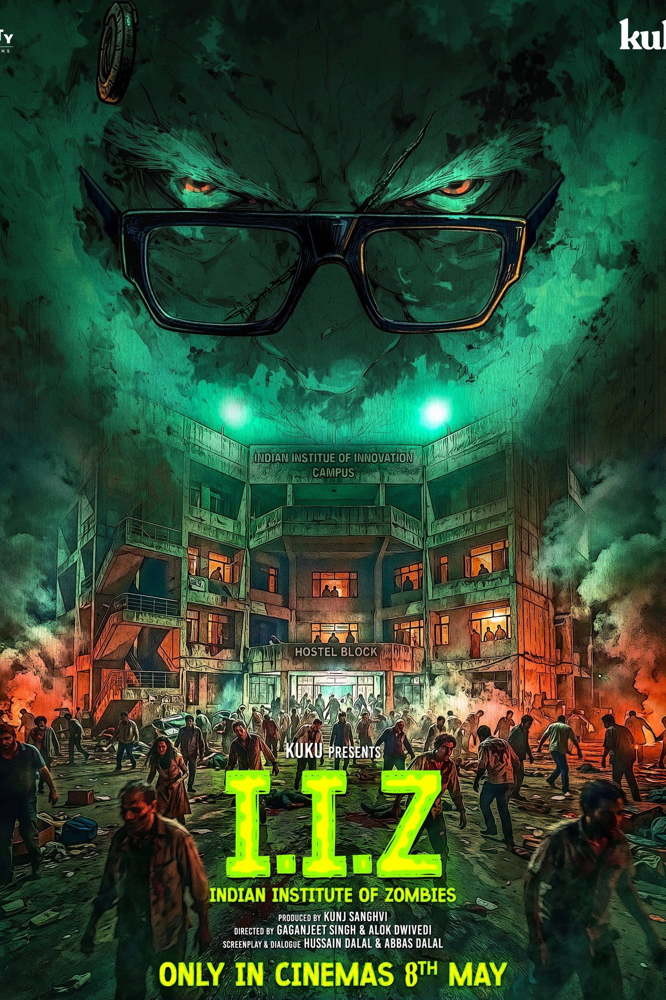 Indian Institute of Zombies Hindi Dubbed Movie Poster (2026)